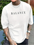 Men's T-Shirt Balance Minimalist Inspiration With Elegant Lettering Modern T Shirt