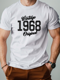 Men's T-Shirt Vintage Original Numbers Among Bold Classic Typeface Shirt