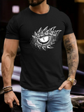 Men's T-Shirt Sharp Claws Surrounding A Ferocious Eye With Scaly Texture