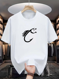 Men's T-Shirt Sharp Curved Hook Forming The Head Of A Striking Fierce Fish