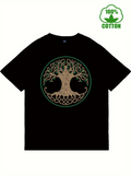 Men's T-Shirt Intricate Intertwined Roots With Ancient Mystical Patterns Tree