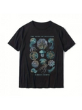 Men's T-Shirt The Forms Of Medusae Ethereal Ocean Creatures With Floating Jellyfish