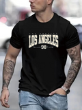 Men's T-Shirt Los Angeles Classic College Style Typography Shirt