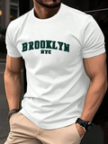Men's T-Shirt Brooklyn NYC Bold Vintage Collegiate Print City Typography