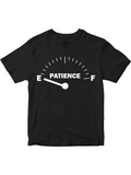 Men's T-Shirt Patience Meter Graphic With Gauge Dials And Pointer Display Fuel