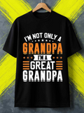 Men's T-Shirt Im Not Only A Grandpa Bold Slogan With Stars Stripes Graphic Design