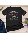 Men's T-Shirt Wife Mom Dialysis Technician Heartbeat With Decorative Arrows And Stethoscope