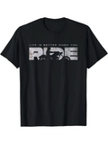 Men's T-Shirt Life Is Better When You Ride With Classic Textured Motorcycle