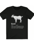Men's T-Shirt Funny Definition Print With Hand Drawn Farm Goat