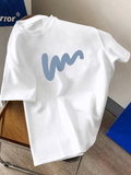 Men's T-Shirt Minimalist Brushstroke Pattern On Soft Cotton T Shirt
