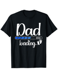 Men's T-Shirt Dad Loading Progress Bar With Baby Footprints And Playful Text