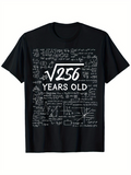 Men's T-Shirt Scientific Math Formulas With Square Root Birthday Years Old T Shirt