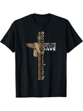 Men's T-Shirt God Loved This World That He Gave His Son Cross