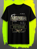 Men's T-Shirt Uniform Is Over But Being Veteran Never Ends Military Emblem