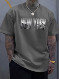 Men's T-Shirt New York Urban Skyline Reflected On City Architecture T Shirt