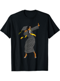 Men's T-Shirt Celebrating Success With Joyful Movements Graduation Woman