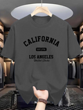 Men's T-Shirt California Los Angeles Urban Style Streetwear Letters Print T Shirt