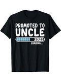 Men's T-Shirt Promoted To Uncle Progress Bar Loading Under White Letters