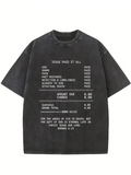 Men's T-Shirt Jesus Paid It All Spiritual Sins List Inspired Black T Shirt