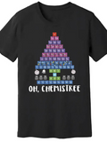 Men's T-Shirt Oh Chemistree Colorful Elements Arranged In A Festive Holiday Tree
