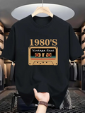 Men's T-Shirt 1980s Retro Cassette Tape With Vintage Label Design Tape