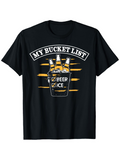 Men's T-Shirt My Bucket List Chilled Beer Bottles In Ice Bucket