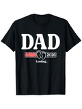 Men's T-Shirt Dad 2026 Loading With Tiny Baby Footprints Graphic Design