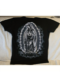 Men's T-Shirt Radiant Halo Surrounded By Mystical Light Over Sacred Madonna Figure