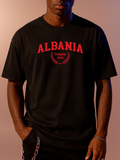 Men's T-Shirt Albania Tirana With Classic Wreath And Block Letters Typography
