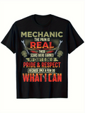 Men's T-Shirt Mechanic The Pain Is Real Pride Respect Gear