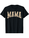 Men's T-Shirt Playful Collage With Cartoon Animals Inside Large Block Letters Mama