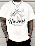 Men's T-Shirt Hawaii With Palm Trees Sun And Relaxed Vacation Vibes