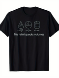 Men's T-Shirt This T Shirt Speaks Volumes Fun With Geometry And Math Shapes