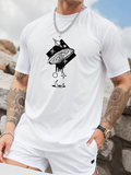 Men's T-Shirt Abstract Cosmic Planets With Floating Mystical Stars Galaxy