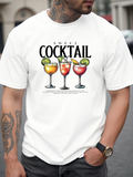 Men's T-Shirt Sweet Cocktail With Refreshing Fruit Garnishes And Clear Glass Drinks