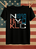 Men's T-Shirt Colorful Block Letters Arranged In Artistic Grid Pattern Typography
