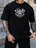 Men's T-Shirt Summer Is In The Air With Sun Palms Waves T Shirt