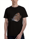 Men's T-Shirt Colorful Wings Fluttering With Elegant Radiant Details Butterfly