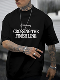 Men's T-Shirt Necessary Motivation With Bold Inspiring Letters Adorning Black T Shirt