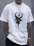 Men's T-Shirt Ink Streaks And Intertwined Hands Forming Surreal Abstract Symbol