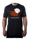 Men's T-Shirt Turkey Chef With Cartoon Turkey Wearing A White Chef Hat