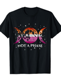 Men's T-Shirt Not A Phase Sunset Forest Landscape With Celestial Crescent Moons