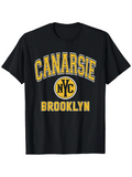 Men's T-Shirt Canarsie NYC Brooklyn Collegiate Letter Style Graphic Typography T Shirt