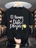 Men's T-Shirt Gods Time Is Perfect Inspirational Print