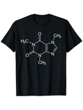 Men's T-Shirt Chemical Structure With Handwritten Elements And Laboratory Bonds Molecule