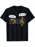 Men's T-Shirt Youre Nothing But Treble Musical Staff Notes With Clef And Speech Bubbles