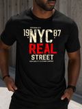 Men's T-Shirt Superior City Bold Red Lettering Among Urban Inspired Details Street