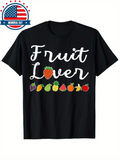 Men's T-Shirt Fruit Lover Cute Hand Drawn Juicy Summer Fruit Selection Fruit