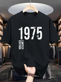 Men's T-Shirt Distressed Bold Numbers With White Limited Edition Typography Year