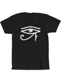 Men's T-Shirt Ancient Mystical Symbol Glimmering Silver Design Centered Eye